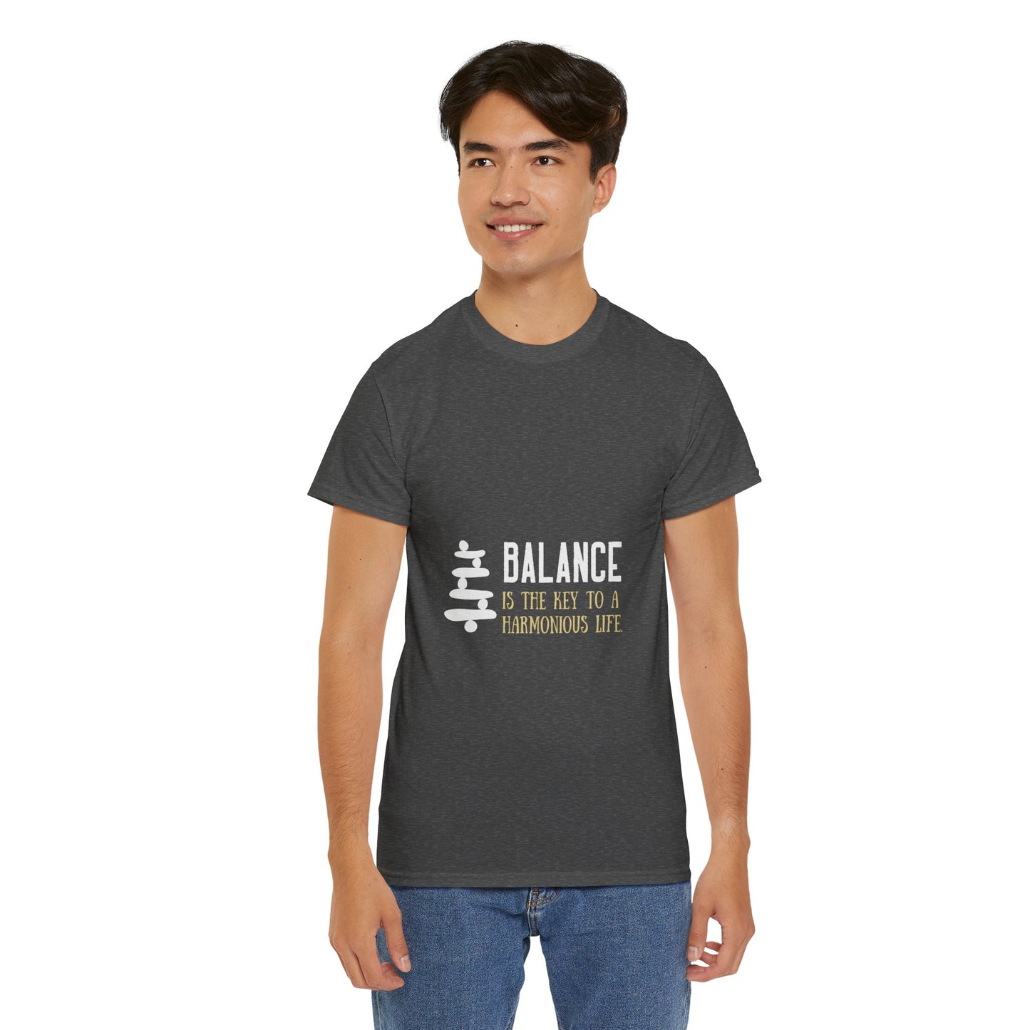 Balance is the Key DM1111 Unisex Heavy Cotton Tee