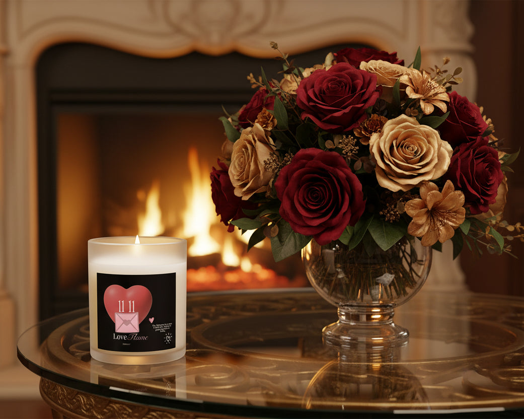 11:11 Love Flame - "Love Is Divine" 11oz Glass Candle