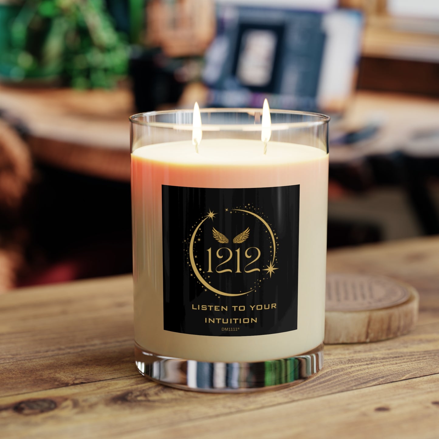 Angel 1212 Listen To Your Intuition - Scented Candle - Full Glass, 11oz
