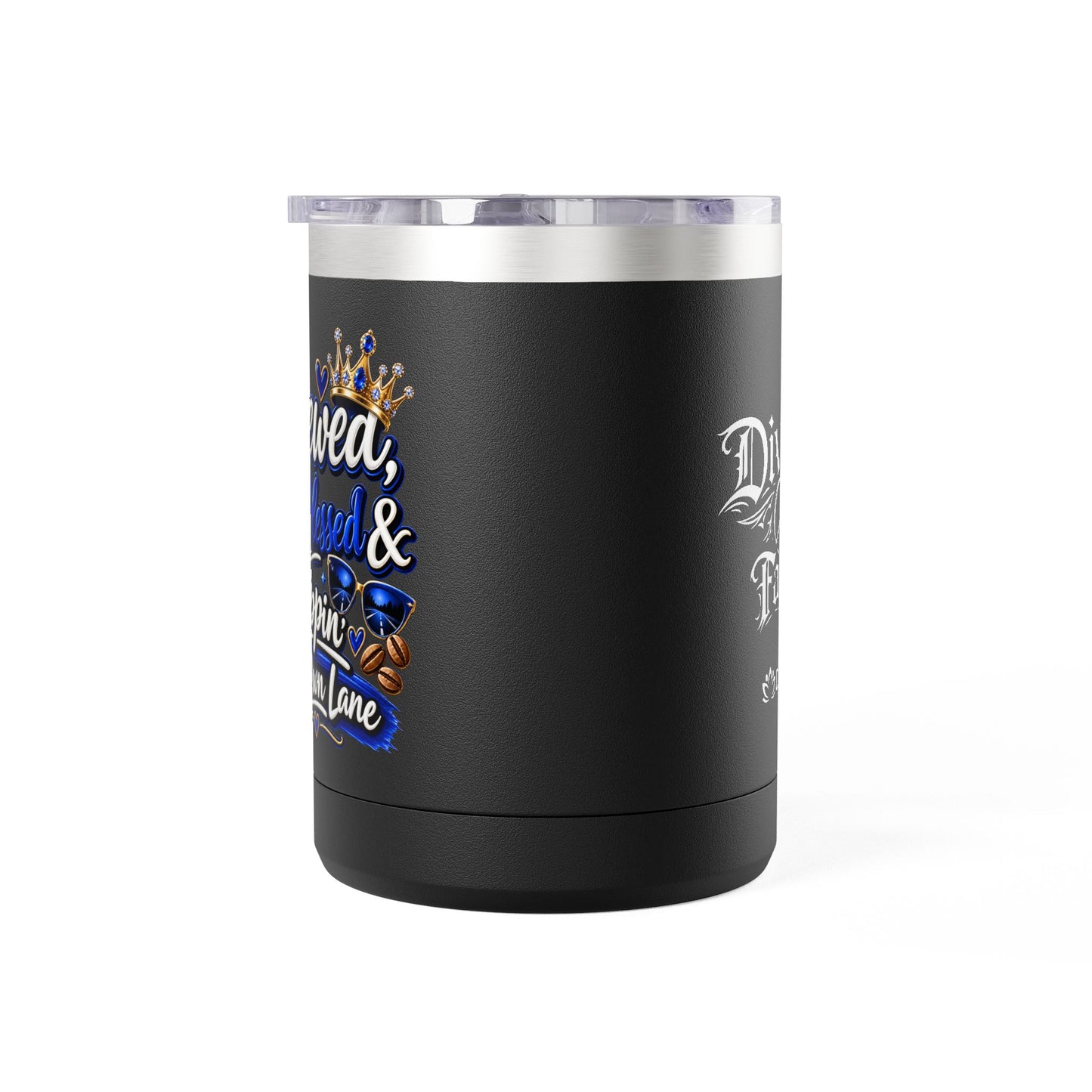 "Brewed, Blessed, and Sippin" 15oz Insulated Travel Mug