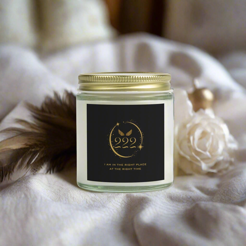 Angel 222 DM1111 Scented Coconut Apricot Candles (4oz, 9oz)