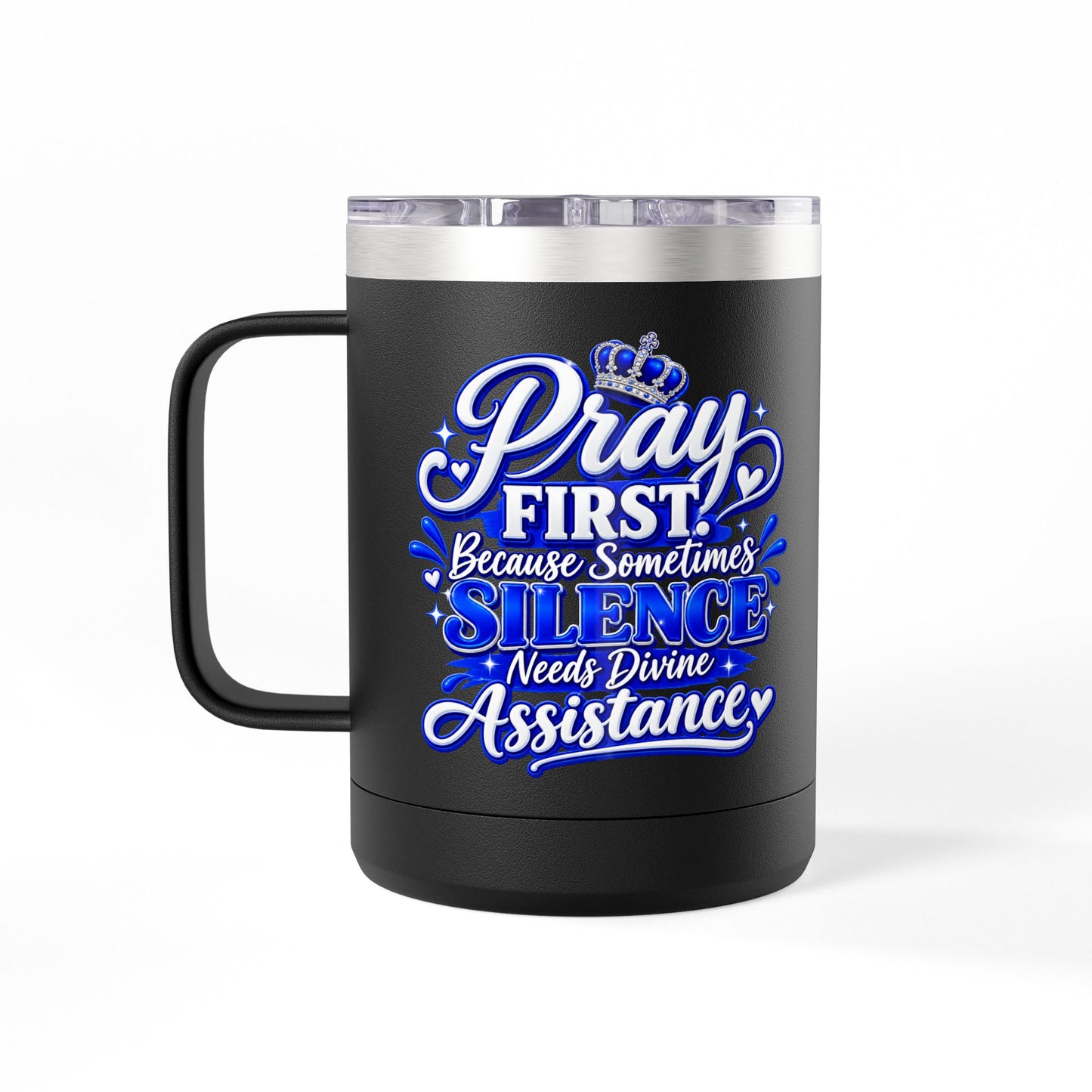 "Pray First" 15oz Insulated Travel Mug