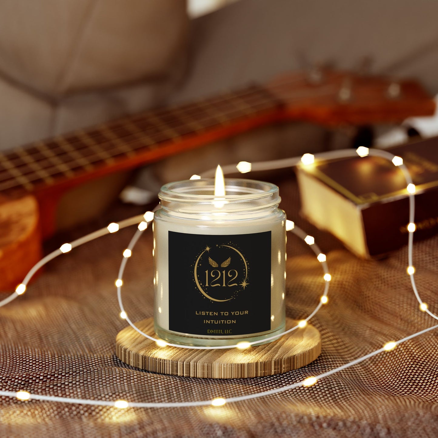 Angel 1212 DM1111 Scented Coconut Apricot Candles (4oz, 9oz)