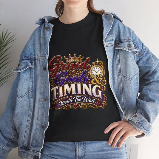 "Grind, Goals, and Timing...Worth the Wait.", DF Divine Faith T-Shirt by DM1111