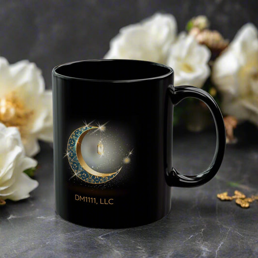 Crescent Moon DM1111 Black Mug (11oz, 15oz)