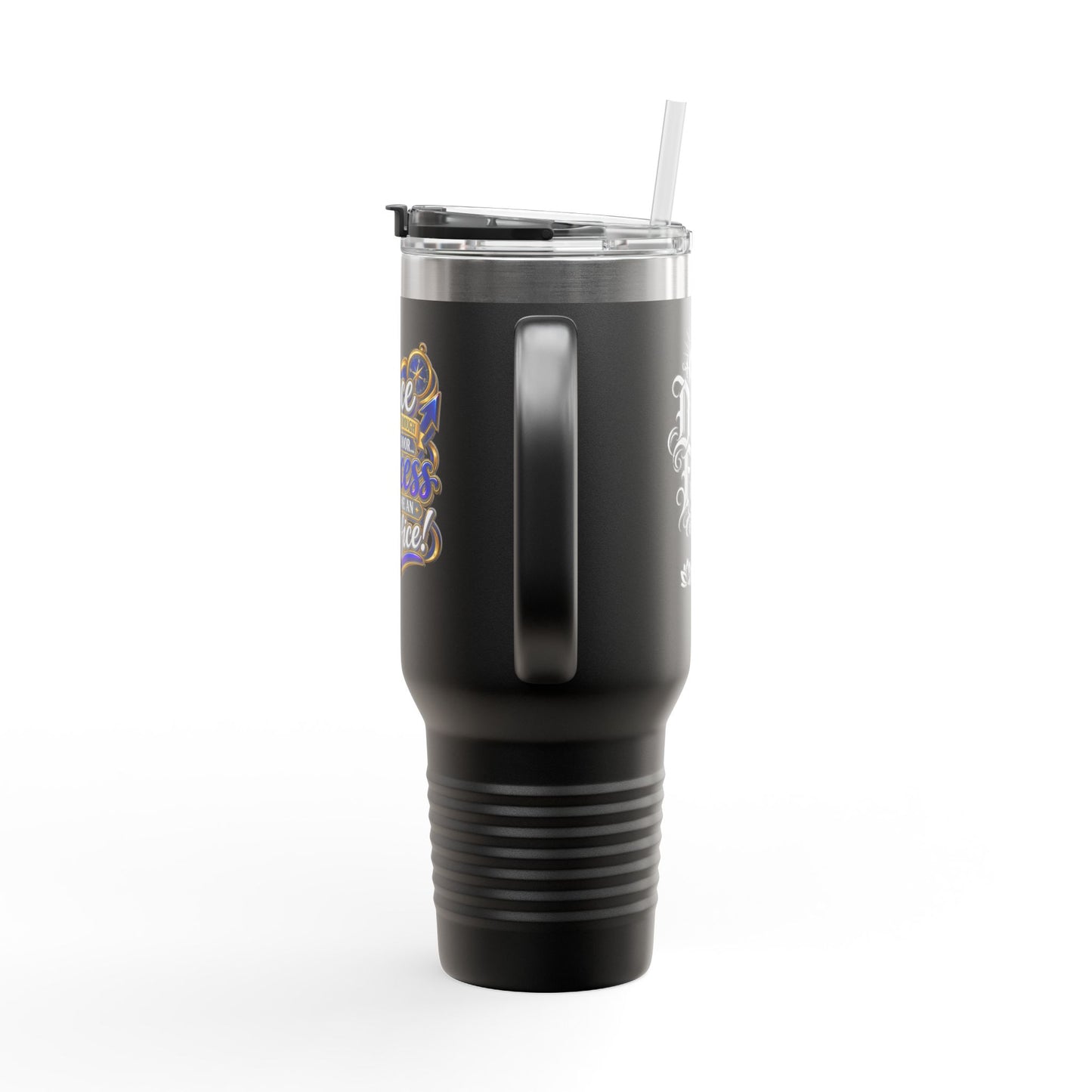 Travel Mug — "Grace Got Me Through" 40oz Insulated Tumbler