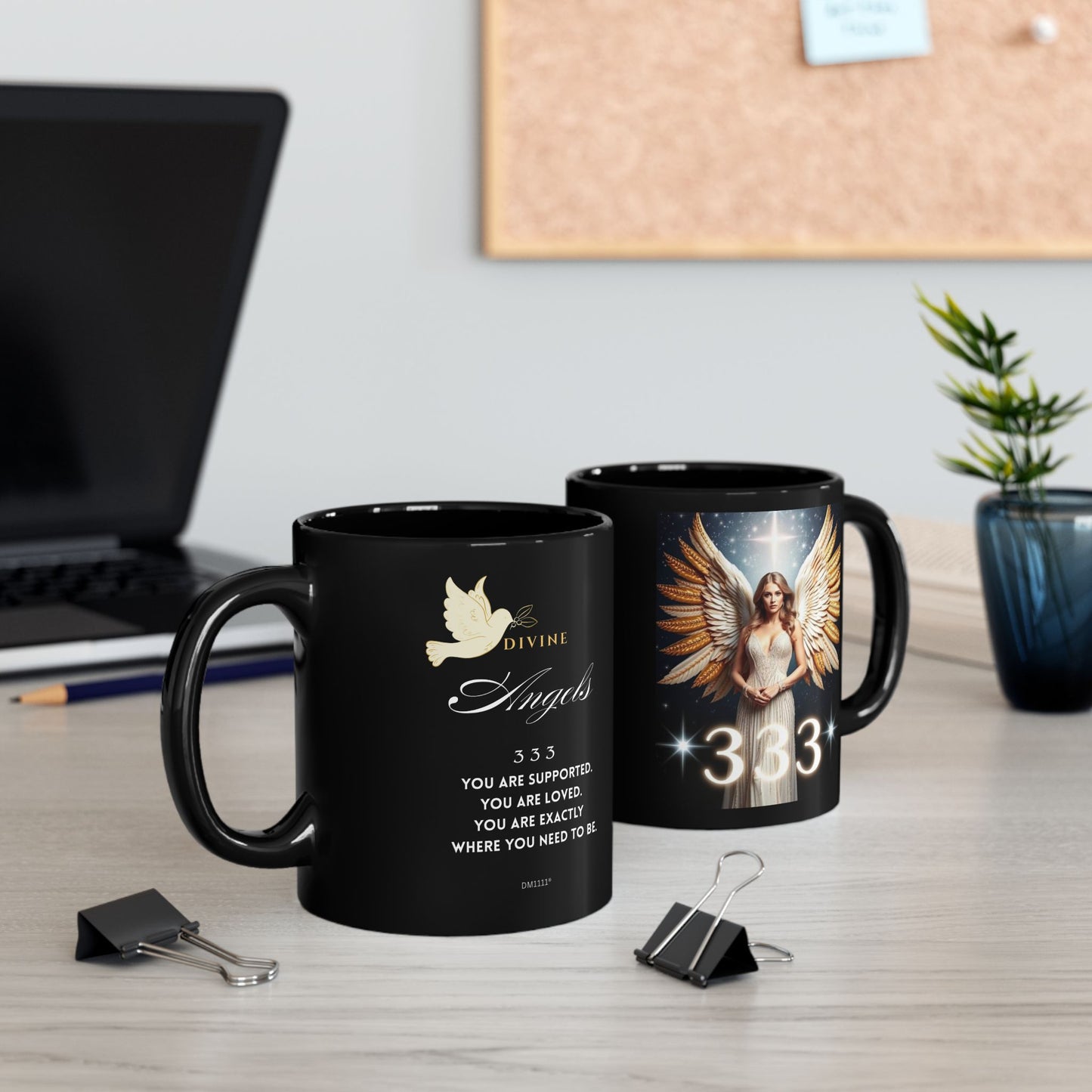 DM1111 "333" Divine Angels Mug (11oz, 15oz)