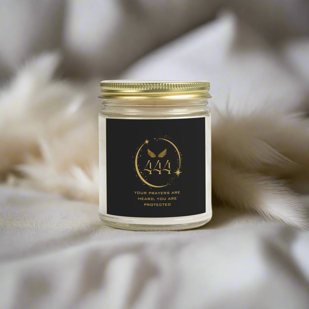 Angel 444 DM1111 Scented Coconut Apricot Candles (4oz, 9oz)
