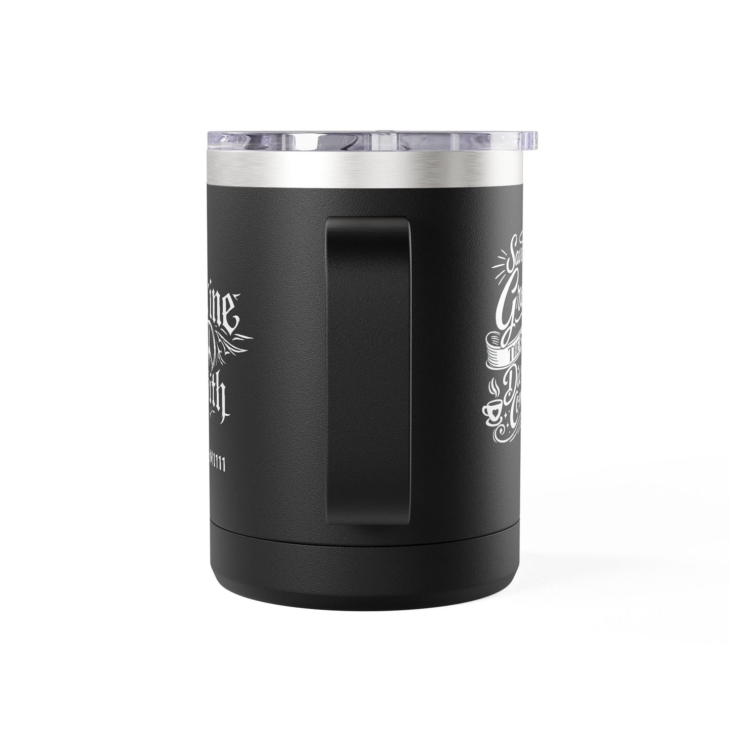 "Saved By Grace." 15oz Insulated Travel Mug