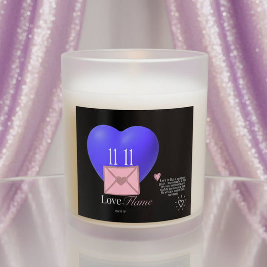 11:11 Love Flame - "Love Is Like A Spiritual Gym" 11oz Glass Candle