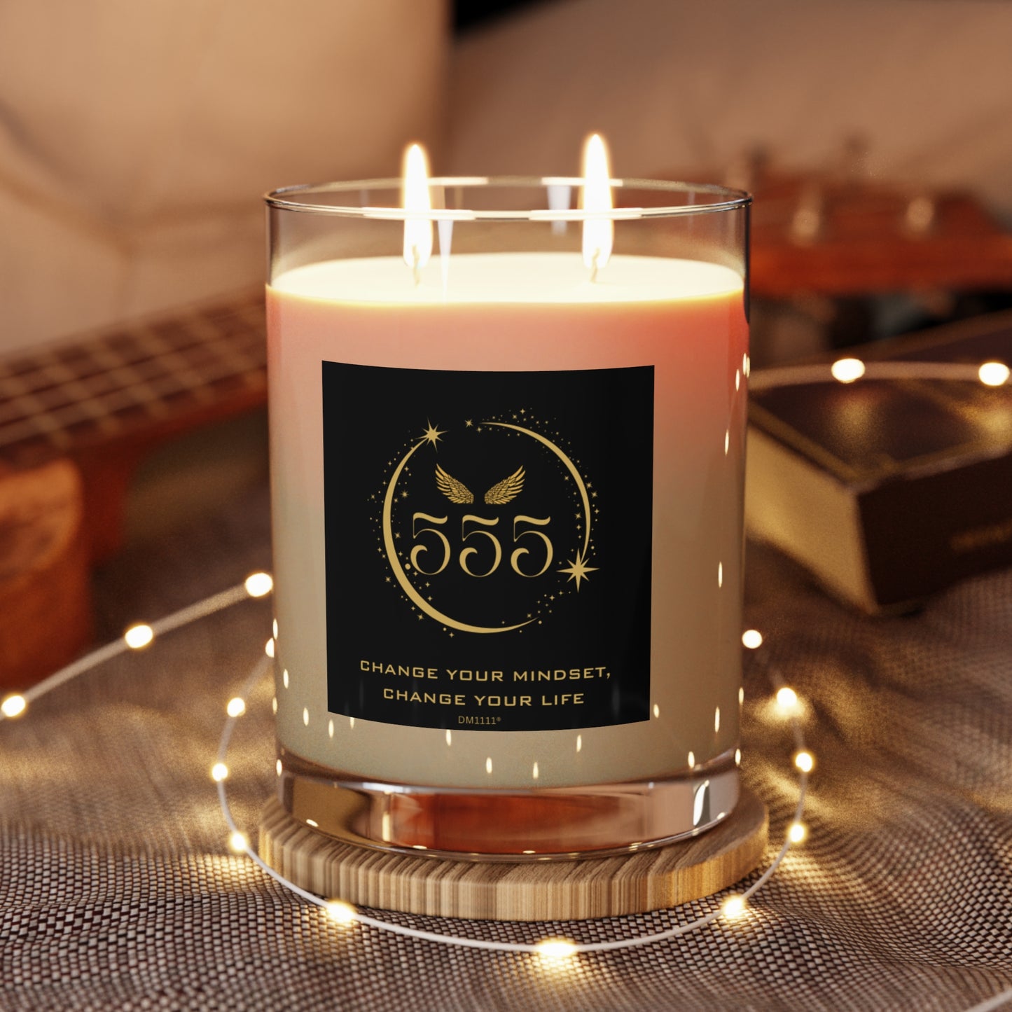 Angel 555 Change Your Mindset, Change Your Life - Scented Candle - Full Glass, 11oz