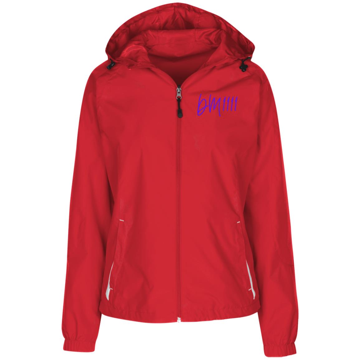DM1111 Ladies' Jersey-Lined Hooded Windbreaker