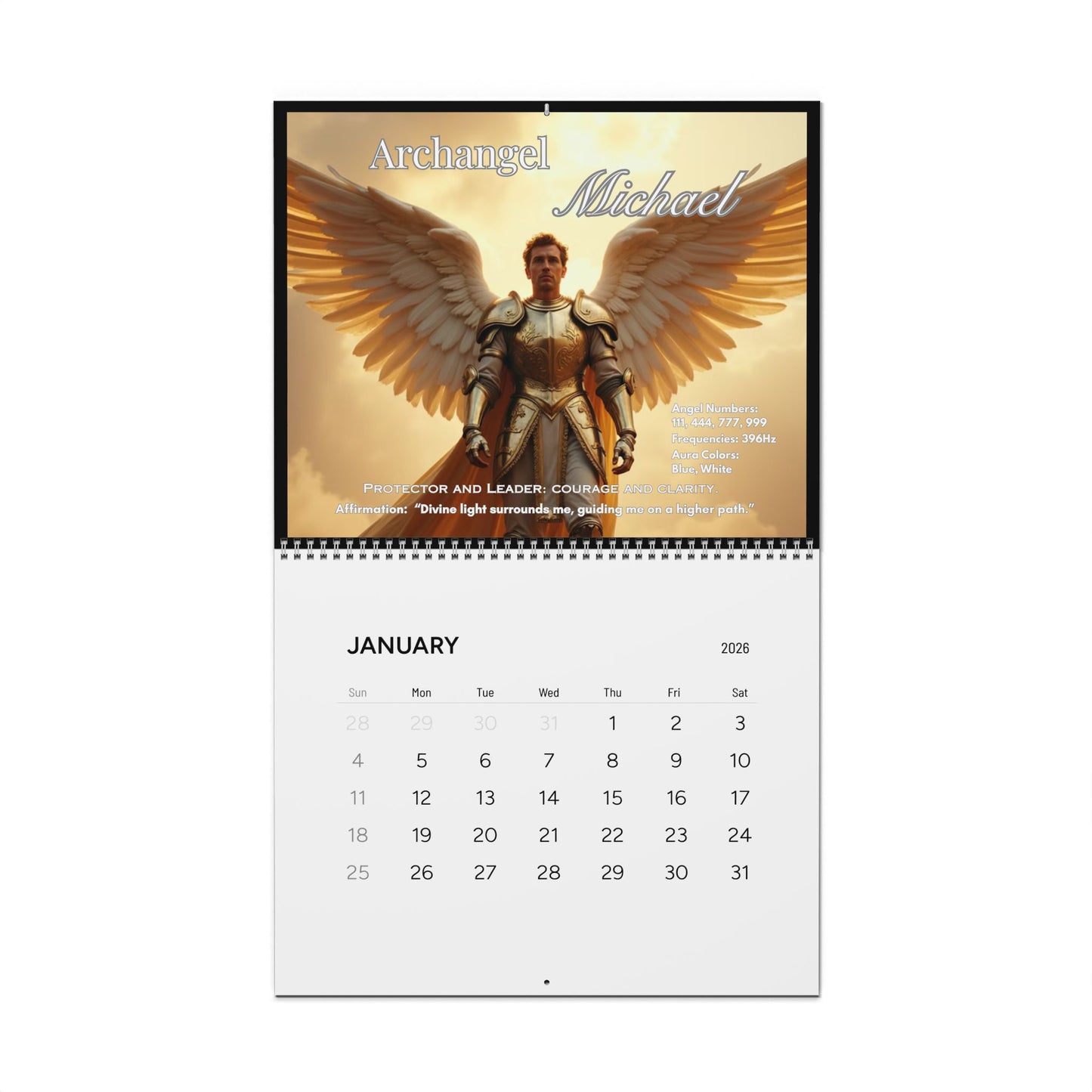 Divine Archangels Wall Calendars (2026)