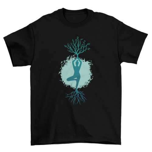 Yoga Woman Tree T-shirt