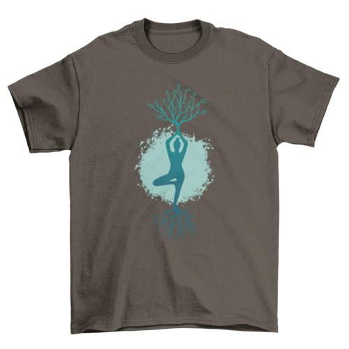 Yoga Woman Tree T-shirt