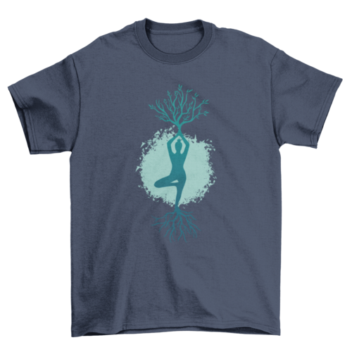 Yoga Woman Tree T-shirt
