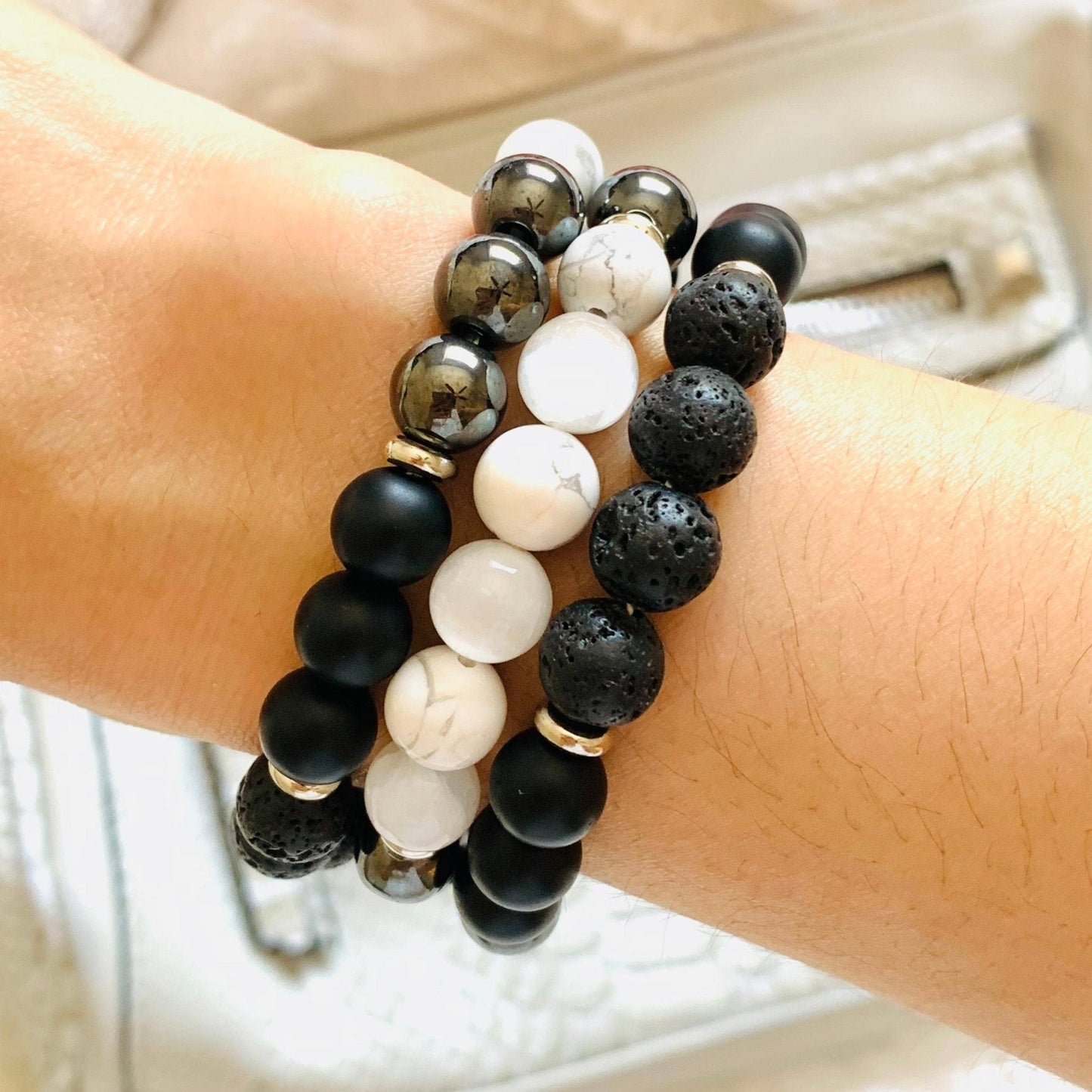 Triple Protection & Grounding Crystal Bracelet
