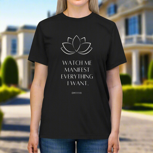 Watch Me Manifest What I Want Official DM1111 Unisex Triblend Tee