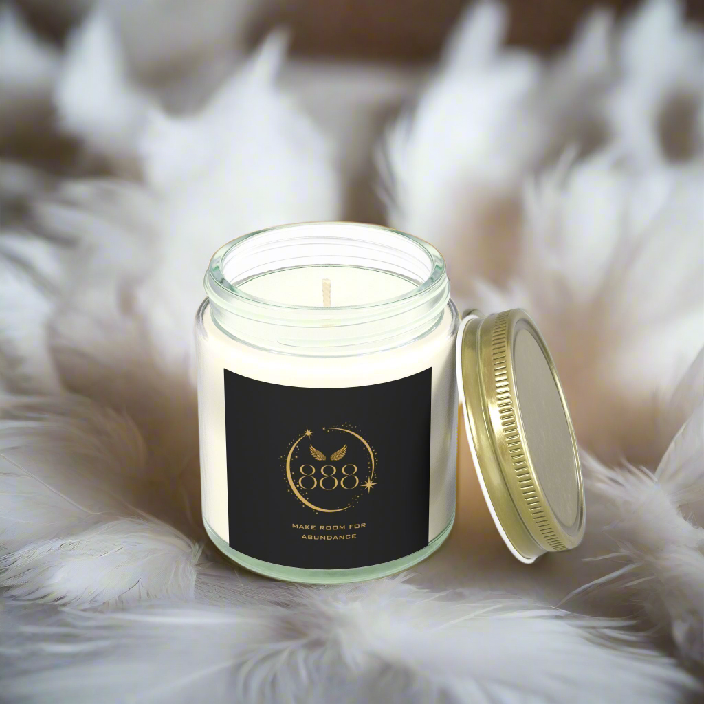 Angel 888 DM1111 Scented Coconut Apricot Candles (4oz, 9oz)