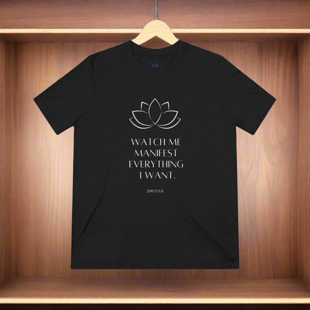Watch Me Manifest What I Want Official DM1111 Unisex Triblend Tee