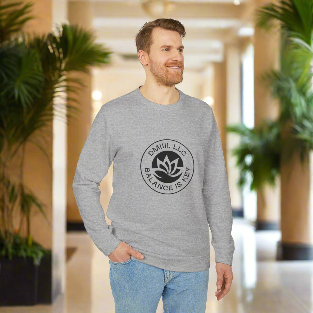 DM1111 Balance Is Key adidas® Unisex Fleece Crewneck Sweatshirt