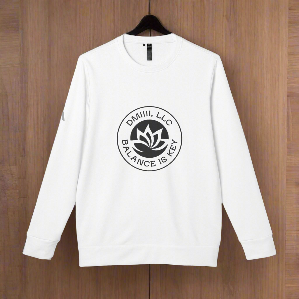 DM1111 Balance Is Key adidas® Unisex Fleece Crewneck Sweatshirt