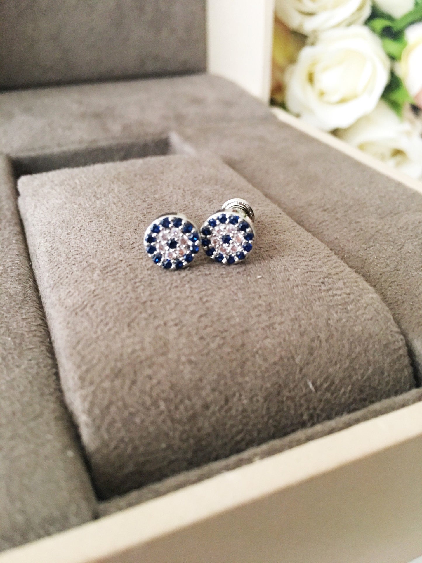 Evil Eye Stud Earrings