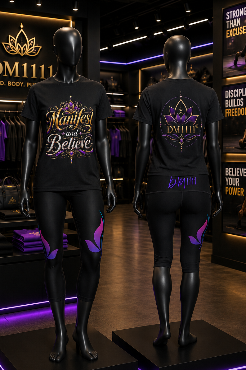 "Manifest and Believe" T-Shirt by DM1111