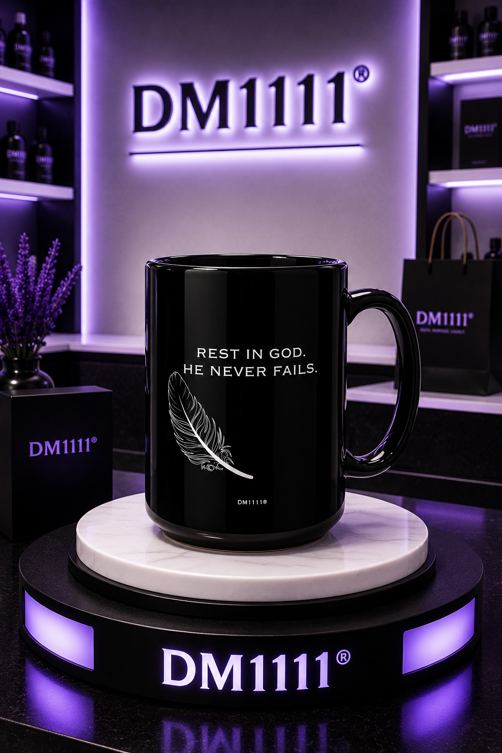 "Rest In God" DM1111 Divine Faith Mug (11oz, 15oz)