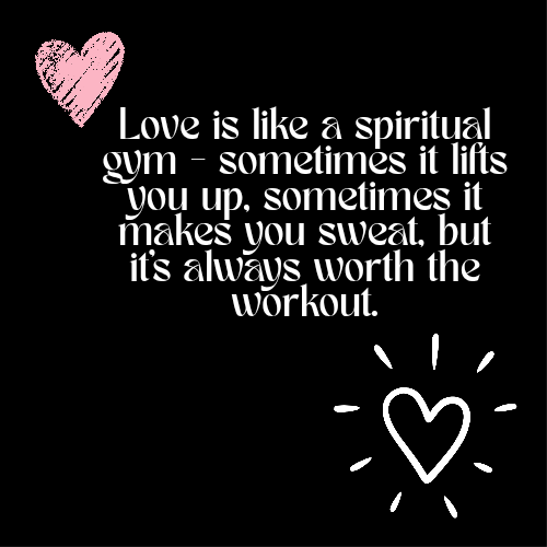 11:11 Love Flame - "Love Is Like A Spiritual Gym" 11oz Glass Candle