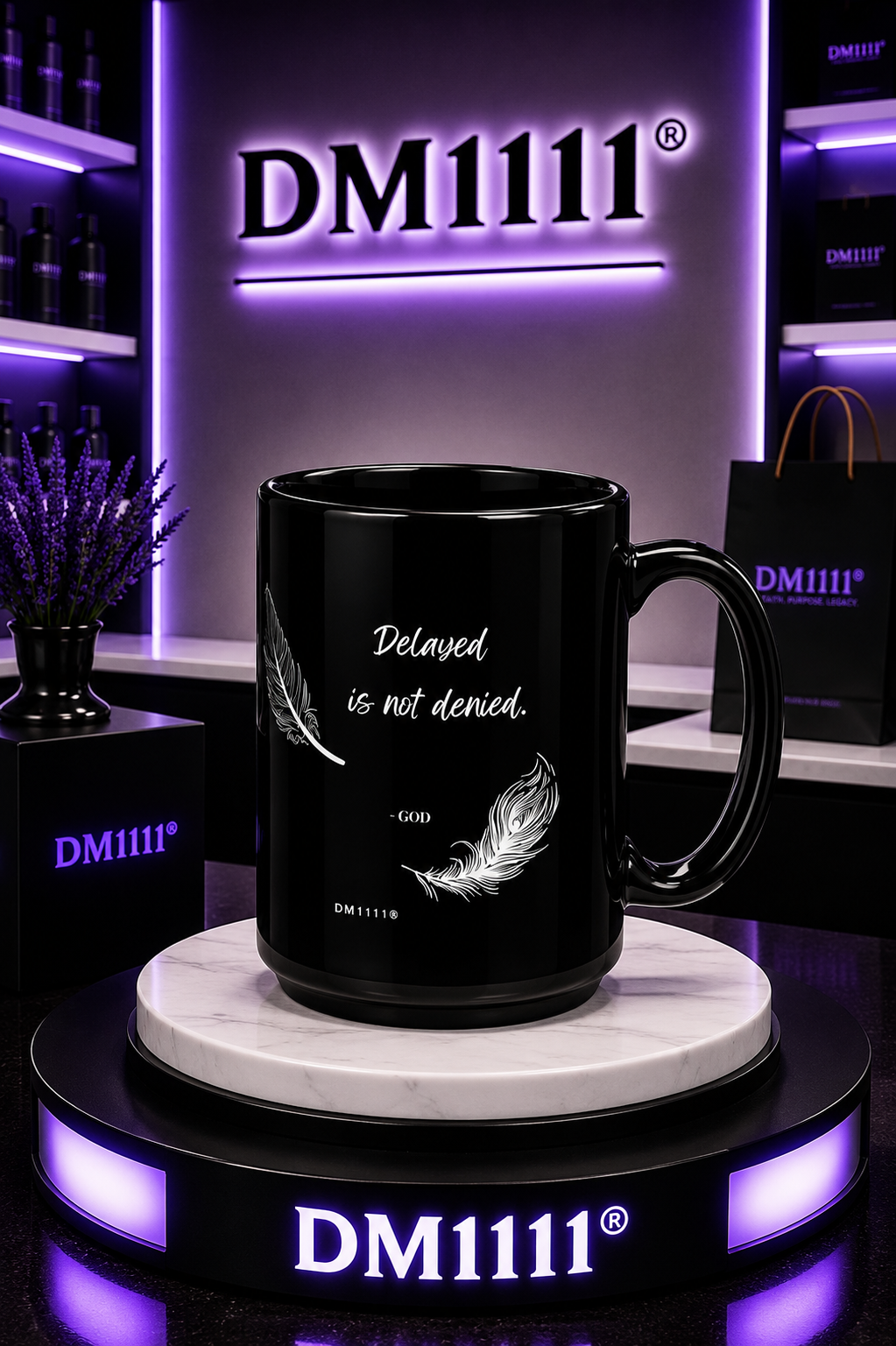 "Delayed Is Not Denied" DM1111 Divine Faith Mug (11oz, 15oz)