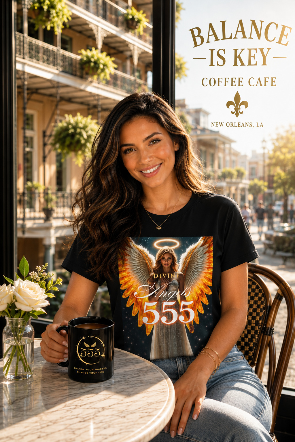 555 Divine Angels "Divine and Chosen" T-Shirt by DM1111